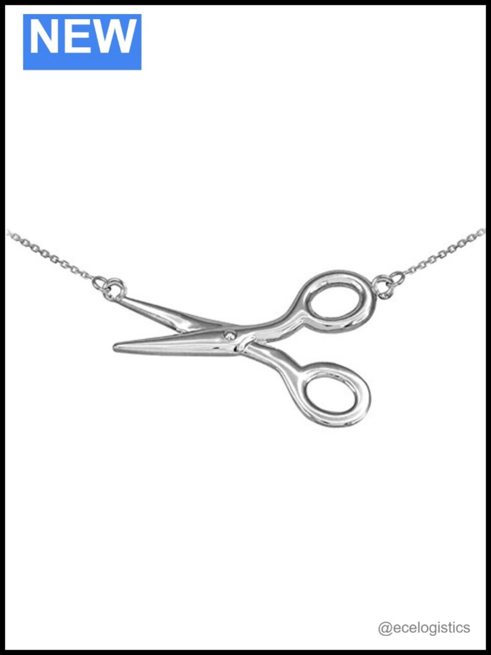 925 Sterling Silver Scissors Pendant Necklace Hair Stylist Tailor 16-22"